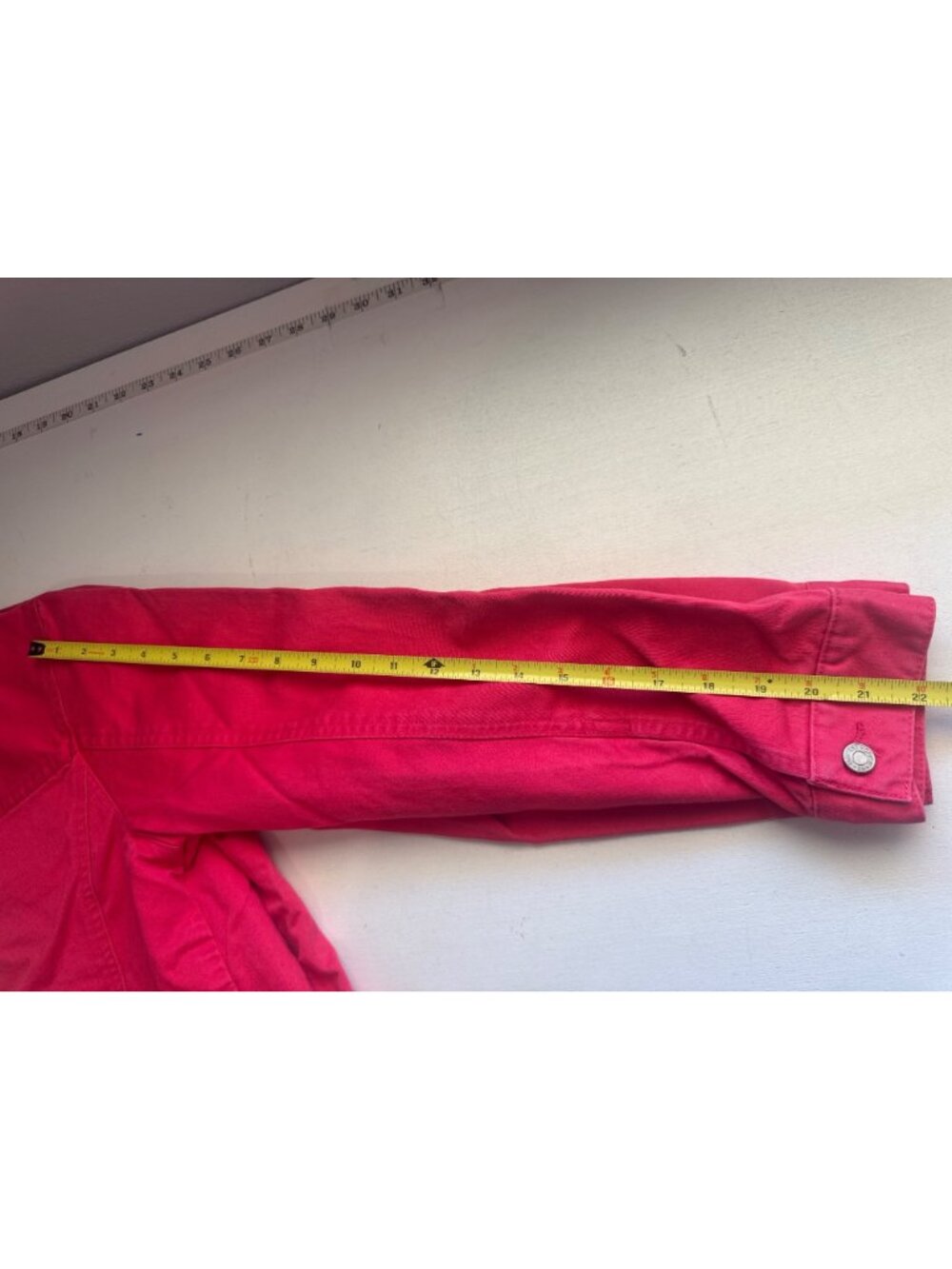 Vintage GAP Womens Jacket Sz S Pink Denim Y2K Trucker Streetwear Retro Pockets - Picture 13 of 15